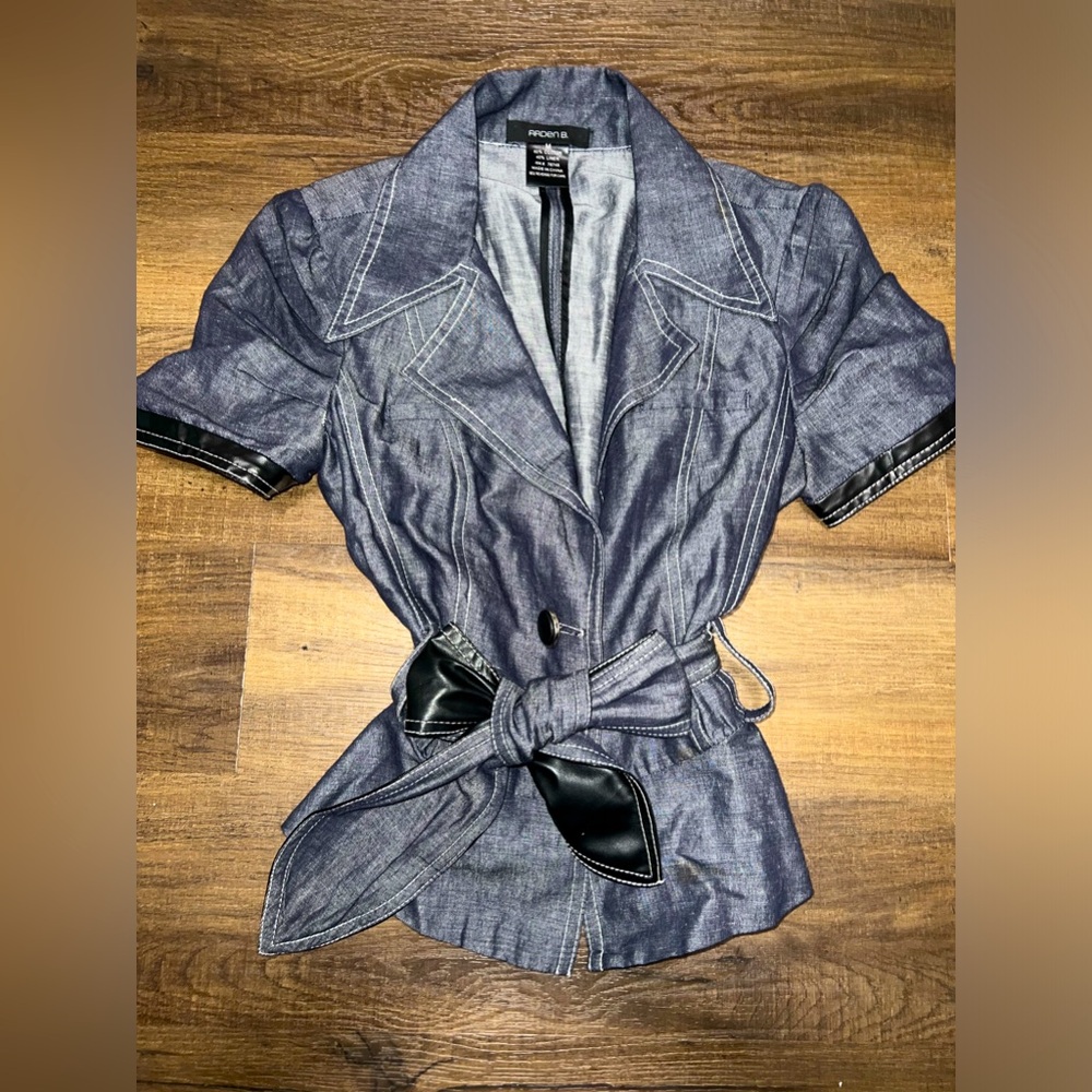Vintage 2000s Arden B Belted Top